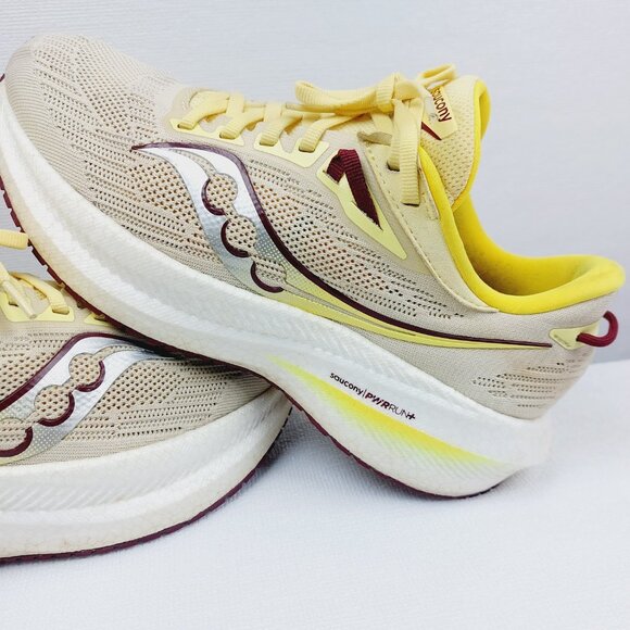 Saucony Women's Glow Sundown Triumph 21 Mesh Athletic Running Shoes Size 8.5 - Picture 11 of 15